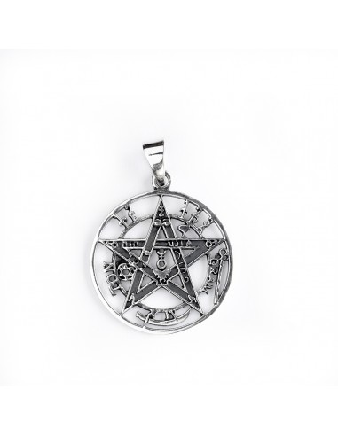 Venta al por mayor de Colgante Tetragrametón de Plata .Diámetro de 18mm.