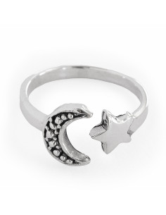 Anillo Luna Estrella de Plata.