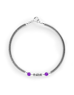 Pulsera de plata y Rubi.